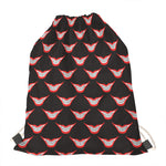 Joker Smile Pattern Print Drawstring Bag