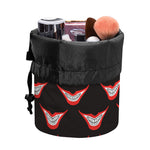 Joker Smile Pattern Print Drawstring Makeup Bag
