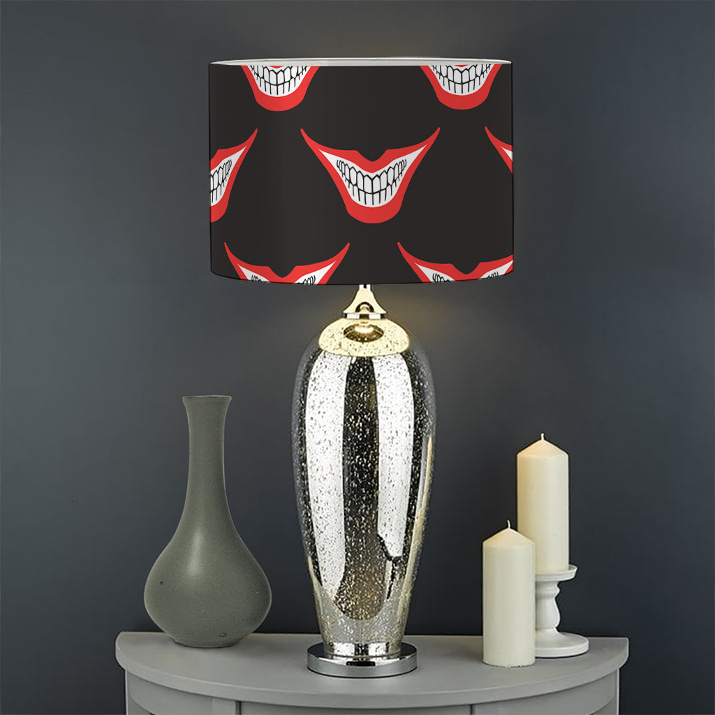 Joker Smile Pattern Print Drum Lamp Shade