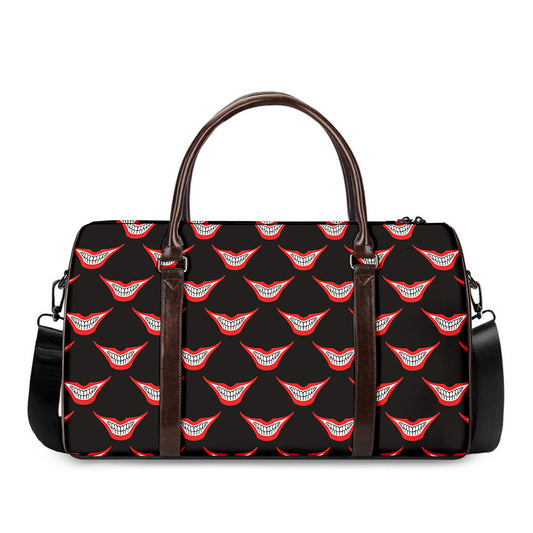 Joker Smile Pattern Print Duffle Bag