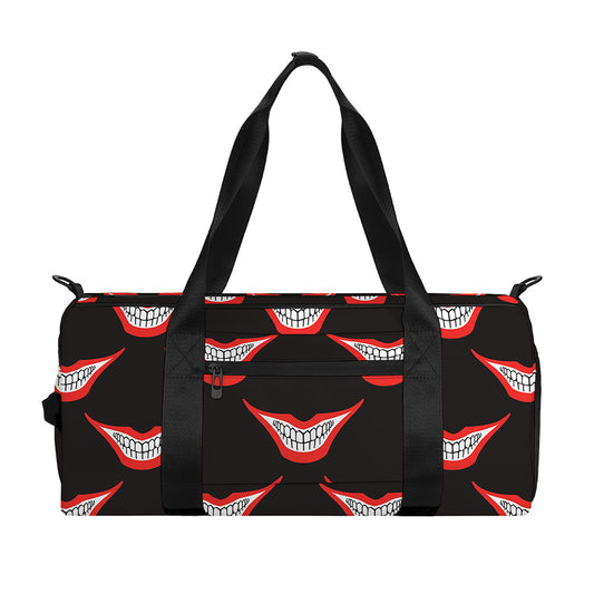 Joker Smile Pattern Print Gym Bag