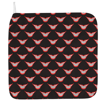 Joker Smile Pattern Print Hand Towel