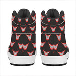 Joker Smile Pattern Print High Top Leather Sneakers