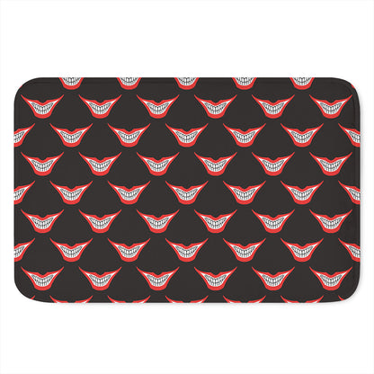 Joker Smile Pattern Print Indoor Door Mat