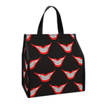 Joker Smile Pattern Print Insulated Lunch Tote