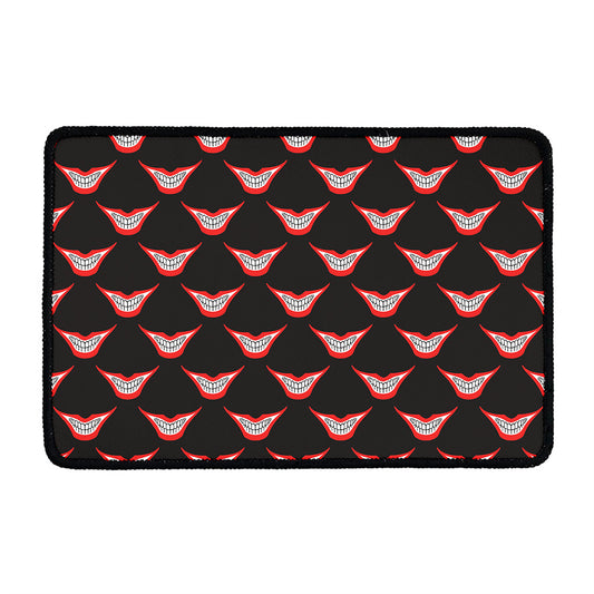 Joker Smile Pattern Print Kitchen Mat