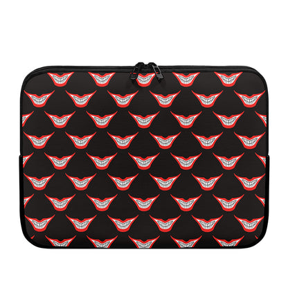 Joker Smile Pattern Print Laptop Sleeve