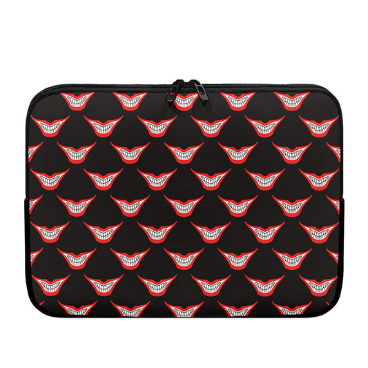 Joker Smile Pattern Print Laptop Sleeve