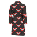 Joker Smile Pattern Print Men's Bathrobe