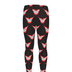 Joker Smile Pattern Print Men's leggings