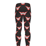 Joker Smile Pattern Print Men's leggings