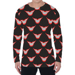 Joker Smile Pattern Print Men's Long Sleeve T-Shirt