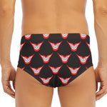 Joker Smile Pattern Print Men's Triangle Swim Briefs