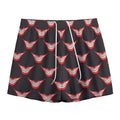 Joker Smile Pattern Print Mesh Shorts