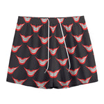 Joker Smile Pattern Print Mesh Shorts