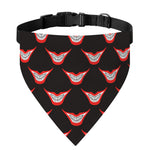 Joker Smile Pattern Print Over The Collar Dog Bandana