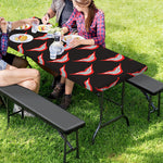 Joker Smile Pattern Print Picnic Table Cover