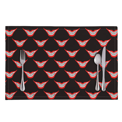 Joker Smile Pattern Print Placemat