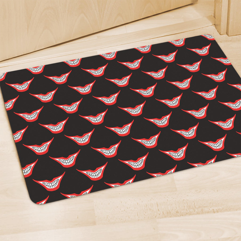 Joker Smile Pattern Print Polyester Doormat