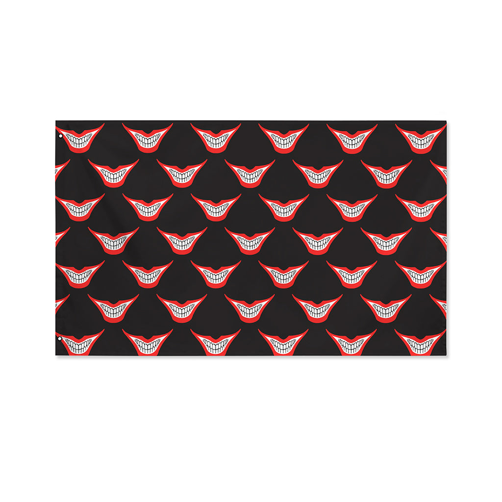 Joker Smile Pattern Print Polyester Flag