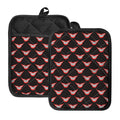 Joker Smile Pattern Print Pot Holders With Pocket