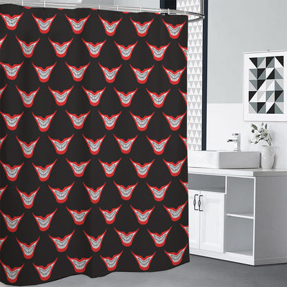 Joker Smile Pattern Print Premium Shower Curtain