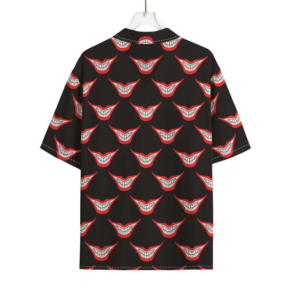 Joker Smile Pattern Print Rayon Hawaiian Shirt