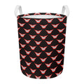 Joker Smile Pattern Print Round Laundry Basket