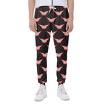 Joker Smile Pattern Print Scuba Joggers