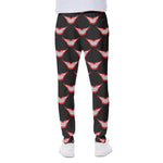 Joker Smile Pattern Print Scuba Joggers