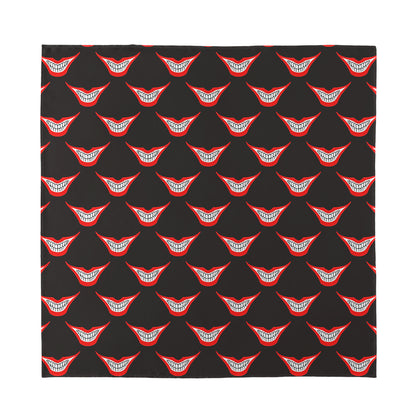 Joker Smile Pattern Print Silk Bandana