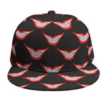 Joker Smile Pattern Print Snapback Cap
