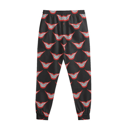 Joker Smile Pattern Print Sweatpants