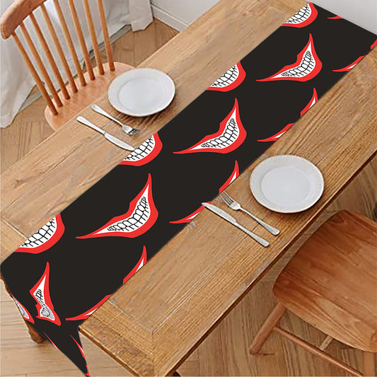 Joker Smile Pattern Print Table Runner