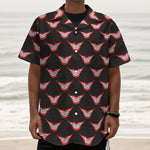 Joker Smile Pattern Print Textured Short Sleeve Shirt