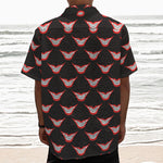 Joker Smile Pattern Print Textured Short Sleeve Shirt