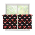 Joker Smile Pattern Print Tier Curtains