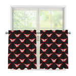 Joker Smile Pattern Print Tier Curtains