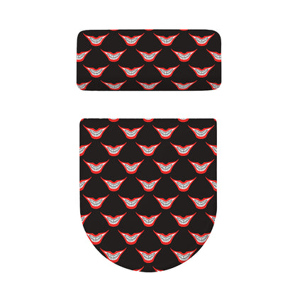 Joker Smile Pattern Print Toilet Lid And Tank Cover Set