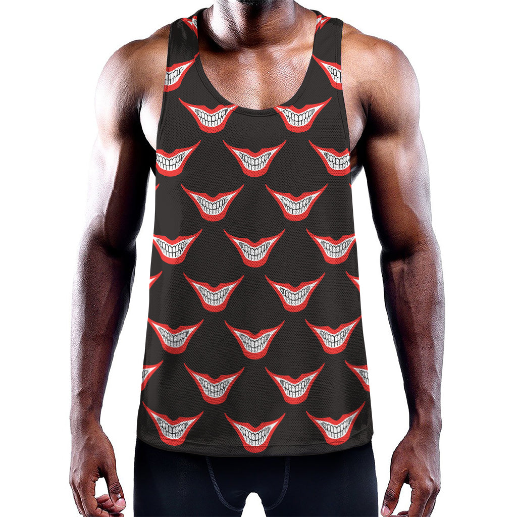 Joker Smile Pattern Print Training Tank Top