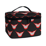 Joker Smile Pattern Print Travel Makeup Bag