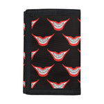 Joker Smile Pattern Print Trifold Wallet