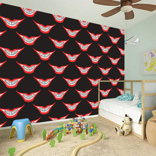 Joker Smile Pattern Print Wall Sticker