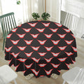 Joker Smile Pattern Print Waterproof Round Tablecloth