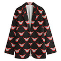 Joker Smile Pattern Print Women's Cotton Blazer