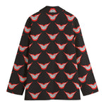 Joker Smile Pattern Print Women's Cotton Blazer