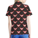Joker Smile Pattern Print Women's Polo Shirt