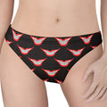 Joker Smile Pattern Print Women's Thong