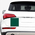 Jungle Green And Black Houndstooth Print Car Sticker