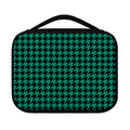 Jungle Green And Black Houndstooth Print Classic Bible Case